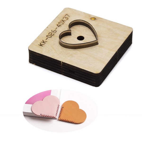 Custom Heart Leather Cutting Die,Leather Punch Die Cut Mold, Leather Crafts Kraft Tool