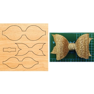 Fustella per punzonatura in pelle per papillon, nodo fai da te in pelle per fiocchi, fustella Sizzix, strumento Kraft per artigianato in pelle con fiocchi, fustella per taglio carta/pelle