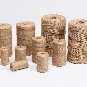 Jute Rope natural Jute Twine for Packaging Gift Wrapping decorative scrapbooking gardening Supplies and Crafts 1 12mm Etsy