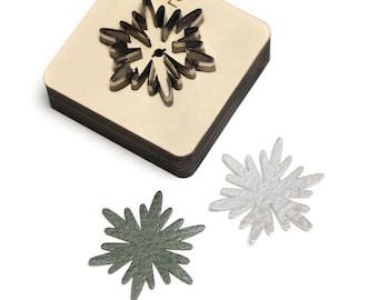 Snowflake Die Cut Template, Leather Cutting Die for Christmas Handmade Crafts