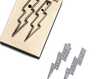 Lightning Earrings Cutting Die, Custom Size Earrings Mold, Sizzix Handcraft Tools