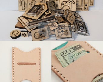 Einfache integrierte Kartentasche Leder Stanzform, DIY Leder Punch Stanzform, Lederhandwerk Kraft Werkzeug