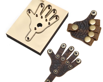 Creative Palm Keychain Leather Die Cut Template