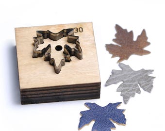 Maple Leaf Leather Cutting Die, Custom Leather Crafts Tool, Sizzix Machine applicable