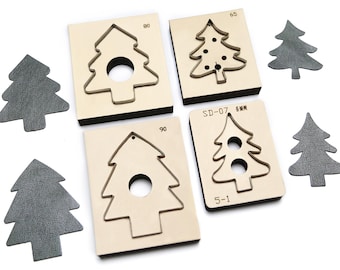 Christmas Tree Collection Leather Cutting Die Sizzix Handcraft Leather Pendant Handmade gift decorations