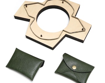 No-Sew Integrated Card Holder Cutting Template Die