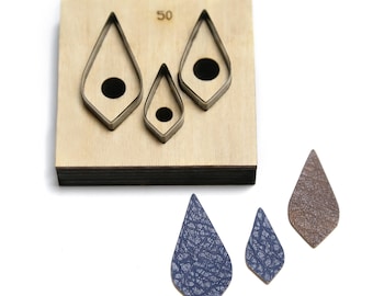 Water Droplets Leather Cutting Die, Tear Drop Craft Tool, Custom Punch Mold