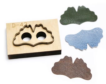 Custom Ginkgo Leaf Leather Cutting Die, Leaf Shape Leather Punch Mold, Crafts Tool