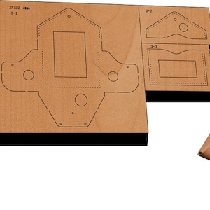Semplice pacchetto di carte in pelle stampo per fustellatura, set di fustelle per punzonatura in pelle per sacchetti di carte personalizzati, strumento Kraft per artigianato in pelle