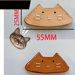 Handmade Cat Head Bookmark Leather Punch Die cut Set,Kitten book corner leather bookmark,DIY Book Mark Leather Cutting Die Cut Mold,