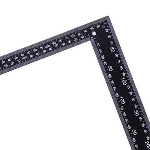 300/500MM 90 Degree Square Woodworking Angle Ruler Stamping Scale Turning  Ruler Aluminum Alloy Square Turning Ruler Woodworking Tools 