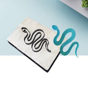 Matrice de découpe en cuir personnalisée en forme de serpent, moule découpé avec poinçon en cuir de porte-clés animal, outil kraft d'artisanat en cuir de boucles d'oreilles