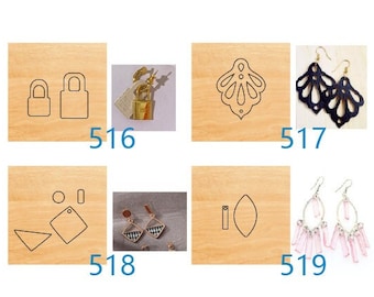Earring Shape Custom Leather Cutting Die,Leather Punch Die Cut Mold,Leather Crafts Kraft Tool