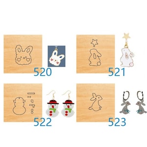 Animals Earring Shape Custom Leather Cutting Die,Leather Punch Die Cut Mold,Leather Crafts Kraft Tool