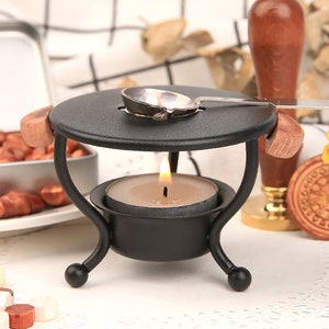 Strumento per forno di fusione della cera, fonditore di cera, stufa per sigillatura della cera, cucchiaio di cera in ottone, sigillatura della cera, strumenti per timbro di sigillatura della cera, regalo