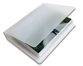 40 pages Fuji Polaroid Mini Photo Album,Engrave cover 5/6/8" Transparent shell Album,Ticket Storage Travel Album