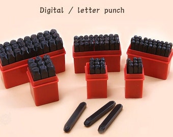 Number & Alphabet Metal Stamp Letter Punch Stamp Metal Jewelry Leather Tool Set