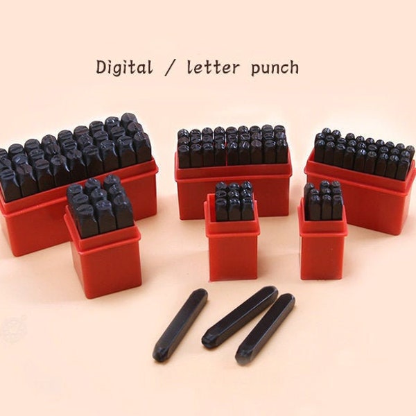 Number & Alphabet Metal Stamp Letter Punch Stamp Metal Jewelry Leather Tool Set