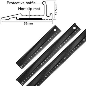 20/30/45cm 3D anti cutting ruler, made of aluminum alloy material, hand made DIY leather ruler, advertising ruler drawing ruler