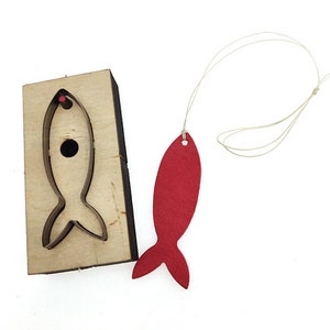 Fish Tag Leather Cutting Die,Custom Leather Book Marker Punch Die Cut Mold,Leather Crafts Kraft Tool