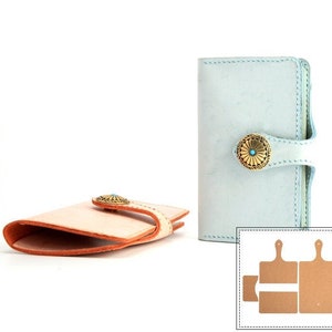 Moule découpé pour découpe du cuir, modèle krafts en papier pour sac de style passeport, paquet de cartes de rangement de voyage, jeu de matrices de perforation en cuir, emporte-pièces faits main