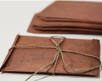 Juego de 100 sobres, sobres para tarjetas de regalo estilo vintage, sobres para monedas pequeñas, sobres para sellos de cera, sobres para tarjetas de felicitación.