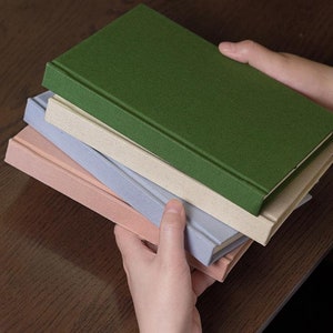 A5 Personalisiertes Notizbuch mit Stickerei, handgemachtes Cover, Skizzenbuch, leere / linierte Seiten, handgemachtes Geschenk