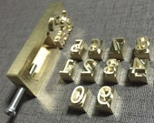 Custom Interchangeable Leather With Logo Stamp Set Alphabet,Number Symbol, Copper Stamp,T-slot Embossing Leather Wood Stamp