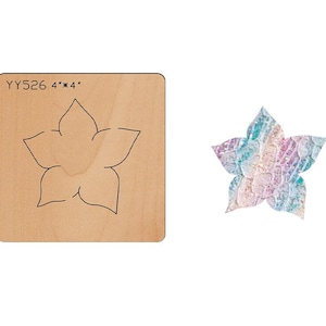 Dancing Flowers Leather Cutting Die, Twisting Flowers Leather Punch Die Cut Mold, Flower Leather Crafts Kraft Tool