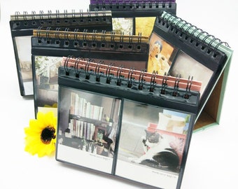 Mini Polaroid Desk Photo Album,Desk Calendar Album for Instax Polaroid,Mini Polaroid 3/ 4 Inches Photo Album