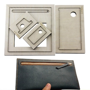 Juego de moldes troquelados para cortar cuero para bolsos de tarjetas hechos a mano, troqueles de cuero personalizados para bolsos de mujer, herramienta Kraft para manualidades de cuero