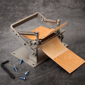 Leather thinning machine, 1.15KG cowhide shovel thinning machine, manual DIY stainless steel belt vegetable tanned leather thinning machine