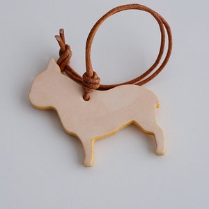 Cuir de bouledogue découpé, moule personnalisé découpé avec poinçon en cuir de teckel, outil Kraft d'artisanat en cuir de chien, bricolage chiot découpé,