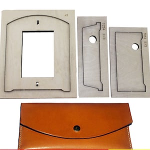 Juego de moldes troquelados para cortar cuero para bolsos de tarjetas hechos a mano, troqueles de cuero personalizados para bolsos hechos a mano, herramientas Kraft para manualidades de cuero
