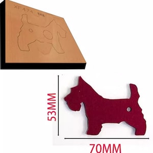 Sherry Leather Cutting Die, Puppy Leather Punch Die Cut Mold, DogLeather Crafts Kraft Tool, Keychian leather dies mold