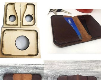 Custom Card bag Leather Cutting Die,Fold Small Card package Leather Punch Die Cut Mold,Leather Crafts Kraft Tool