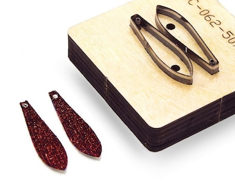 Leather Cutting Die Earring,Leather Die Cut,Custom Size Leather Punch Die Cut Mold,Leather Crafts Kraft Tool,Sizzix Die Cuts