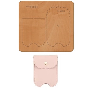 Ensemble de matrices de perforation en cuir personnalisé, sac pour pièces de monnaie bricolage, moule de découpe en cuir, outil pour travaux manuels en cuir kraft, cadeaux pour la fête des pères