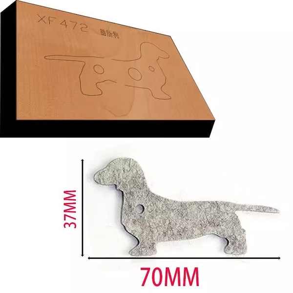 Dachshund Leather Punch Die Cut Mold, puppy Leather Cutting Die, Dog Leather Crafts Kraft Tool