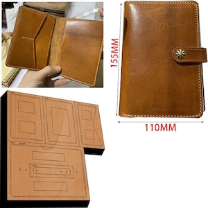 DIY Long-Wallet Handmade Leather Cutting Die Cut Mold,DIY passbook Leather Punch Die Set,Leather Crafts Kraft Tool Set