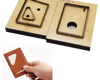 Card Bag Custom Leather Punch Die cut Set, Card protective cover die cuts, Leather Cutting Die Cut Mold,Leather Crafts Kraft Tool