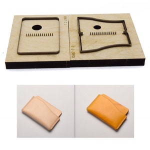 Juego de troqueles de cuero para tarjetas personalizadas, molde de troquelado para cortar cuero de monedero, herramienta Kraft para artesanías de cuero