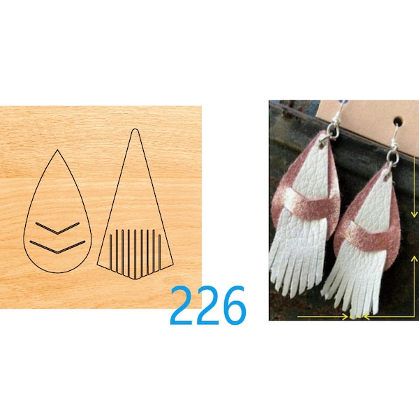 Leather Cutting Die,Water Drop Tassel Earring Die Cut,Custom Size Leather Punch Die Cut Mold,Leather Crafts Kraft Tool