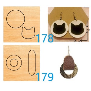 Custom Leather Cutting Die,Earring Leather Punch Die Cut Mold,Leather Crafts Kraft Tool