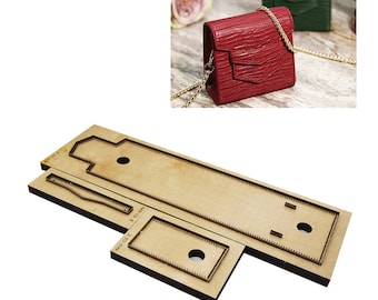 Juego de troqueles perforadores de cuero personalizados para mini bolsos, moldes de corte para cuero de bolsos, herramienta Kraft para manualidades de cuero