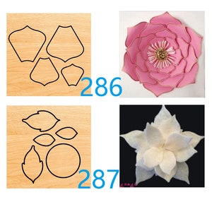 DIY pétale de taille personnalisée découpé, matrice de découpe en cuir en forme de fleur, moule découpé avec poinçon en cuir, amateurs d'artisanat, la machine sizzix