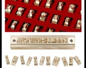 Leather Stamp Set Alphabet,Number Symbol,Custom Interchangeable Copper Stamp,T-slot Embossing Leather Wood Stamp
