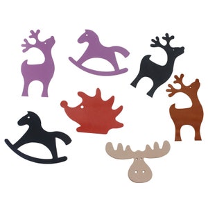 Christmas animals decoration collect Leather Crafts Kraft Tool,Leather Punch Die Cut Mold,elk Hedgehog horse Custom size Leather Cutting Die