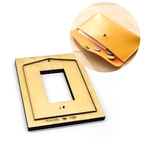 Juego de troqueles de perforación de cuero personalizados para paquetes de sobres, molde de troquelado de corte de cuero para bolsas de sobres de bricolaje, herramienta Kraft para artesanías de cuero, regalos artesanales