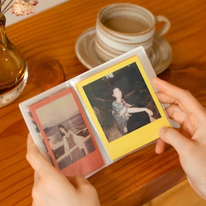 Polaroid Mini 3-inch Photo Album,Instax Wide Polaroid Photo Memory Album,Polaroid 600 photo album, Palm size Photo Album, SX70, I-Typefilm